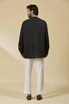 Shop_EWOKE_Black Tencel Solid Shirt _at_Aza_Fashions