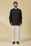 Buy_EWOKE_Black Tencel Solid Shirt 