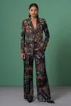 Buy_Advait_Multi Color Cotton Celeste Print Wide Legged Trouser _at_Aza_Fashions