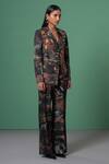 Shop_Advait_Multi Color Cotton Celeste Print Wide Legged Trouser _at_Aza_Fashions