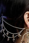 Dugran By Dugristyle_Gold Plated Kundan Pearl Earchains Set Of 2 _Online_at_Aza_Fashions