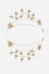 Buy_Dugran By Dugristyle_Gold Plated Kundan Pearl Earchains Set Of 2 _Online_at_Aza_Fashions