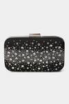 Buy_Ritu Kumar_Black Crystals, Sequins Clutch_at_Aza_Fashions