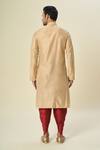 Shop_Arihant Rai Sinha_Beige Polyester, Silk Embroidery Floral Paisley Kurta Set _at_Aza_Fashions