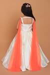 Shop_Turqidz By Shweta Aggarwal_Off White Silk, Net, Cotton Sequins, Beads, Lehenga Set With Floral Embroidery _at_Aza_Fashions