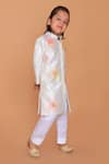 Shop_Turqidz By Shweta Aggarwal_Off White Satin, Sequins, Beads, Embroidery Sherwani And Pant Set _Online_at_Aza_Fashions