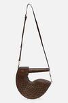 Shop_Econock Studio_Brown Cut Work Handcrafted Basket Weave Clutch Bag _at_Aza_Fashions