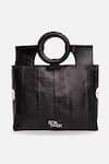 Shop_Econock Studio_Black Geometric Pattern Tote Bag 