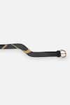Buy_Econock Studio_Black Embroidery Kintsugi Leather Belt _Online_at_Aza_Fashions