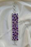 Shop_Anuka Jewels_Purple Stones Geometric Amethyst Bracelet _at_Aza_Fashions