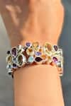 Buy_Anuka Jewels_Multi Color Stones Colorstone Cluster Bracelet _at_Aza_Fashions