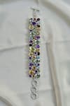 Shop_Anuka Jewels_Multi Color Stones Colorstone Cluster Bracelet _at_Aza_Fashions