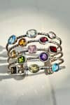 Shop_Anuka Jewels_Multi Color Stones Multicolor Embellished Cuff Bracelet _at_Aza_Fashions