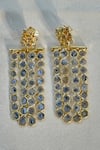 Shop_Anuka Jewels_Gold Plated Diamonds Polki And Designer Earrings _at_Aza_Fashions
