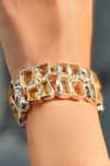 Buy Anuka Jewels Yellow Stones Geometric Citrine Bracelet at Aza Fashions Buy_Anuka Jewels_Yellow Stones Geometric Citrine Bracelet _at_Aza_Fashions