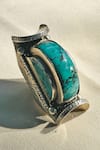 Shop_Anuka Jewels_Blue Stones Turquoise Embellished Ring _at_Aza_Fashions