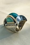 Buy_Anuka Jewels_Blue Stones Turquoise Embellished Ring _Online_at_Aza_Fashions