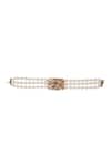 Bijoux By Priya Chandna_White Pearls, Crystals Gold Plated Choker Necklace _Online_at_Aza_Fashions