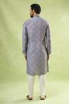 Shop Arihant Rai Sinha Gray Cotton, Viscose Embroidery Bloom Print Kurta Set at Aza Fashions Shop_Arihant Rai Sinha_Gray Cotton, Viscose Embroidery Bloom Print Kurta Set _at_Aza_Fashions