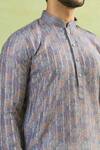 Arihant Rai Sinha Gray Cotton, Viscose Embroidery Bloom Print Kurta Set at Aza Fashions Arihant Rai Sinha_Gray Cotton, Viscose Embroidery Bloom Print Kurta Set _at_Aza_Fashions
