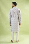 Shop_Arihant Rai Sinha_Multi Color Viscose, Cotton Embroidery Chikankari Kurta Set _at_Aza_Fashions