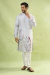 Buy Arihant Rai Sinha Cream Viscose Floral Print Kurta Online at Aza Fashions Buy_Arihant Rai Sinha_Cream Viscose Floral Print Kurta_Online_at_Aza_Fashions