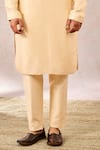 Buy_Masaba_Beige Sherwani Heavy Raw Silk Embroidery Zardozi The Matka Kulfi Pant Set _Online