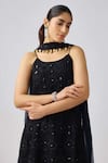 Buy Basanti - Kapde Aur Koffee Black Organza Sequins Round Neck Embroidered Kurta Sharara Set Online at Aza Fashions Buy_Basanti - Kapde Aur Koffee_Black Organza Sequins Round Neck Embroidered Kurta Sharara Set_Online_at_Aza_Fashions