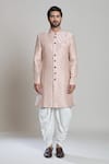 Arihant Rai Sinha White Jacquard Embroidery Checkered Woven Sherwani Set Online at Aza Fashions Arihant Rai Sinha_White Jacquard Embroidery Checkered Woven Sherwani Set _Online_at_Aza_Fashions