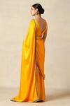 Shop Gulabo By Abu Sandeep Yellow Modal, Satin Mango Pre-draped Saree at Aza Fashions Shop_Gulabo By Abu Sandeep_Yellow Modal, Satin Mango Pre-draped Saree _at_Aza_Fashions