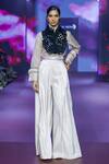 Buy Pankaj & Nidhi Ivory Shimmer Twill Trouser at Aza Fashions Buy_Pankaj & Nidhi_Ivory Shimmer Twill Trouser _at_Aza_Fashions