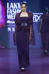 Buy_Pankaj & Nidhi_Purple Tulle Cut Work Collared Raisin Bomber Jacket _at_Aza_Fashions