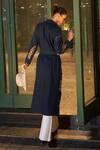 Shop_Kay Kay_Blue Denim Embroidery Crochet Patchwork Trench Coat _at_Aza_Fashions