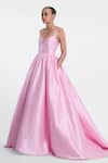 Buy Gauri & Nainika Pink Silk Brooches Sweetheart Neck Embellished Gown And Stole Online at Aza Fashions Buy_Gauri & Nainika_Pink Silk Brooches Sweetheart Neck Embellished Gown And Stole _Online_at_Aza_Fashions
