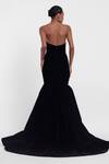 Shop Gauri & Nainika Black Velvet Crystals Off-shoulder Embellished Off Gown at Aza Fashions Shop_Gauri & Nainika_Black Velvet Crystals Off-shoulder Embellished Off Gown _at_Aza_Fashions