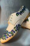 Buy_Shradha Hedau Footwear Couture_Beige Sequin Embroidered Sneakers _Online_at_Aza_Fashions