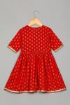 Buy_Saka Designs_Red Rayon Lace, Zari Floral Print Peplum Kurta And Sharara Set_Online_at_Aza_Fashions