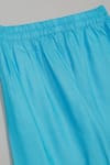 Buy_Saka Designs_Blue Georgette, Rayon Sequins Tie-dye Angarkha Set With Palazzo