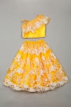 Shop Saka Designs Yellow Net, Satin Sequins, Embroidery Lehenga Set at Aza Fashions Shop_Saka Designs_Yellow Net, Satin Sequins, Embroidery Lehenga Set_at_Aza_Fashions