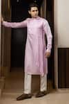 Buy Yoseba Pink Linen, Satin, Cotton Pleated Kurta And Pant Pyjama Set at Aza Fashions Buy_Yoseba_Pink Linen, Satin, Cotton Pleated Kurta And Pant Pyjama Set _at_Aza_Fashions