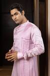 Buy Yoseba Pink Linen, Satin, Cotton Pleated Kurta And Pant Pyjama Set Online at Aza Fashions Buy_Yoseba_Pink Linen, Satin, Cotton Pleated Kurta And Pant Pyjama Set _Online_at_Aza_Fashions
