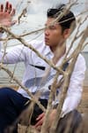 Shop_Noonoo_White Giza Cotton Embroidery Cut And Sew Patchwork Shirt _at_Aza_Fashions