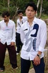 Buy_Noonoo_White Giza Cotton Embroidery Cut And Sew Patchwork Shirt _at_Aza_Fashions
