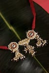 Shop_Dugran By Dugristyle_Gold Plated Kundan Embellished Choker _Online_at_Aza_Fashions