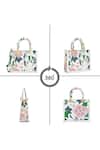 Buy_Payal Singhal Accessories_White Botanical Print Box Satchel Bag_Online
