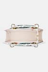Shop_Payal Singhal Accessories_White Botanical Print Box Satchel Bag_Online