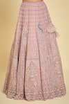 Shop Azeera Pink Dori, Floral, Sequin, Peacock, Bead, Ethnic Motif Embroidered Lehenga Set Online at Aza Fashions Shop_Azeera_Pink Dori, Floral, Sequin, Peacock, Bead, Ethnic Motif Embroidered Lehenga Set_Online_at_Aza_Fashions