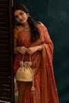 Buy_Amyra_Gold Sequins, Embroidery Potli Bag _at_Aza_Fashions