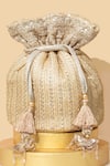 Buy_Amyra_Gold Sequins, Embroidery Potli Bag 