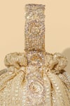 Amyra_Gold Sequins, Zari Embroidered Potli Bag _Online_at_Aza_Fashions